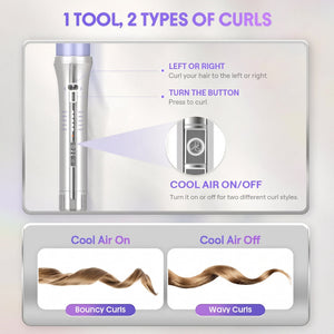 One Touch Airflow Styler Pro, Auto Rotating Curling Iron, 5 Temps