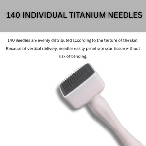 Titanium Derma Stamp 0.25mm for Skin Care, Ergonomic, for Beginners