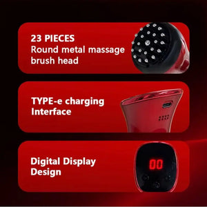 Handheld Body Massager with Heat & Vibration, Rechargeable