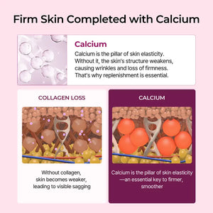 Collagen Boost Set — 5-Step Routine featuring Calcium, Hyaluronic Acid & Elastin for Mature Skin