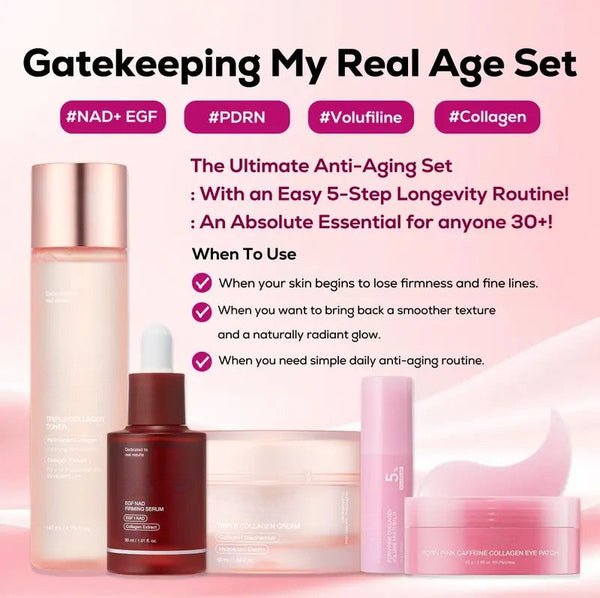 Gatekeeping My Real Age Set with PDRN, Volufiline and Collagen