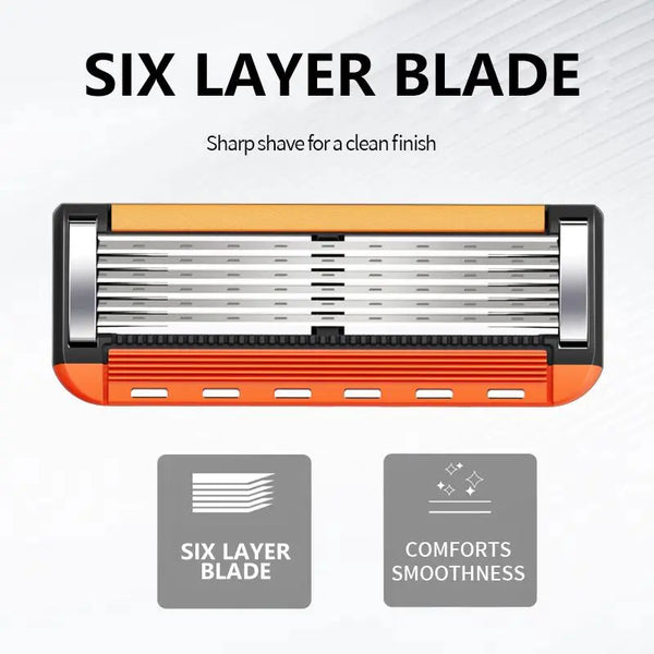48-Piece Men's Razor Blade Replacement Set, Stainless Steel