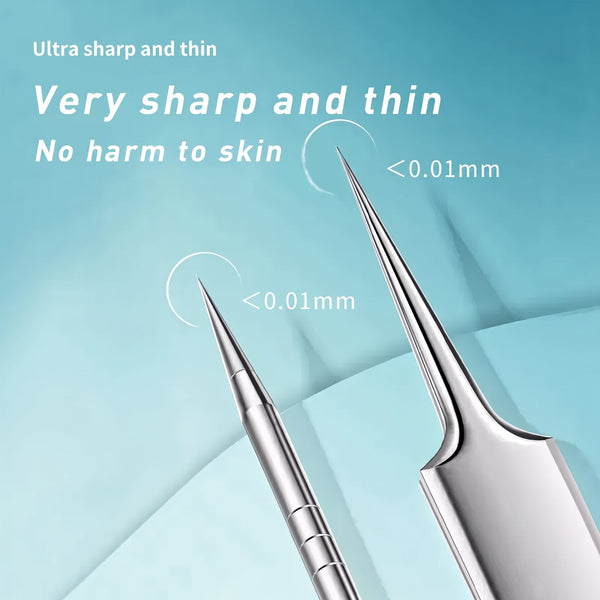 15pcs Blackhead Remover & Pore Extractor Kit, Stainless Steel