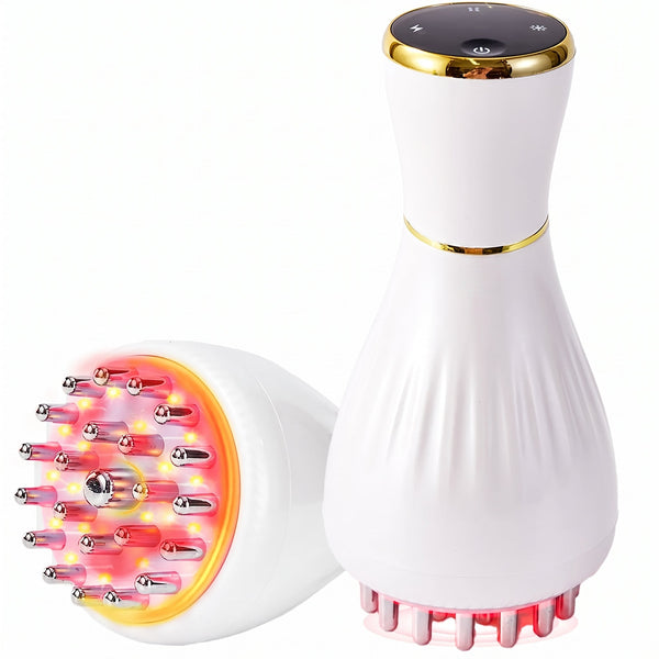 Handheld Body Massager with Heat, Vibration & Red Light, 12 Levels