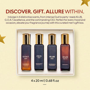 Him & More Set, 8 in 1 Men's Perfume Gift Set, Long-Lasting EDP