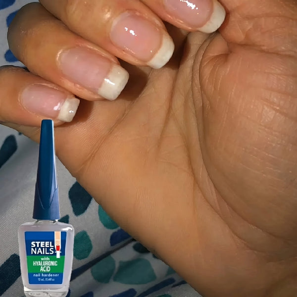 Steel Nails Nail Hardener with Hyaluronic Acid, Calcium & Keratin