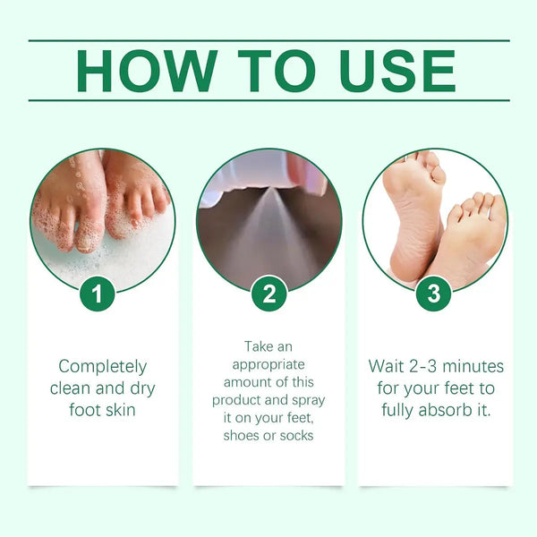 Tea Tree Oil Foot Spray, Deodorizing & Moisturizing for Dry Feet