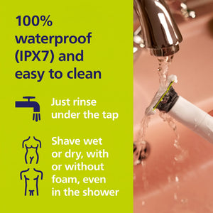 Intimate Pubic Groomer & Shaver, Stainless Steel, IPX7 Waterproof