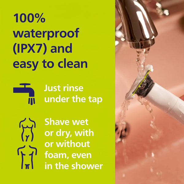 Intimate Pubic Groomer & Shaver, Stainless Steel, IPX7 Waterproof