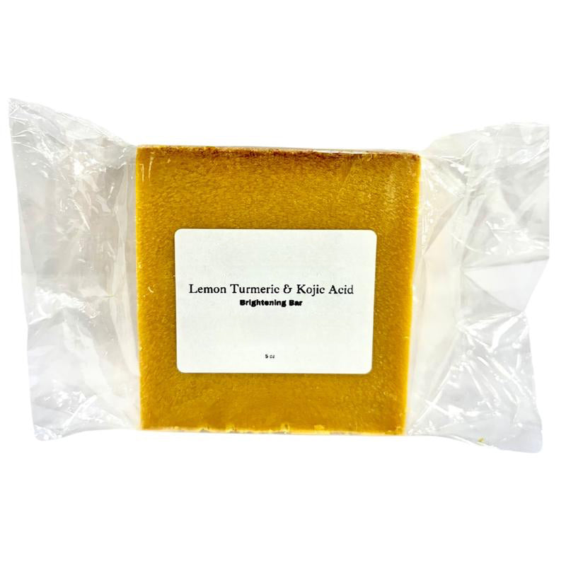 Lemon Turmeric & Kojic Acid Brightening Bar Soap for Dark Spots and Even Skin