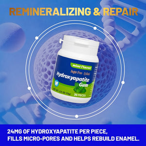 Sugar Free Gum with Hydroxyapatite & Xylitol for Fresh Breath, Mint