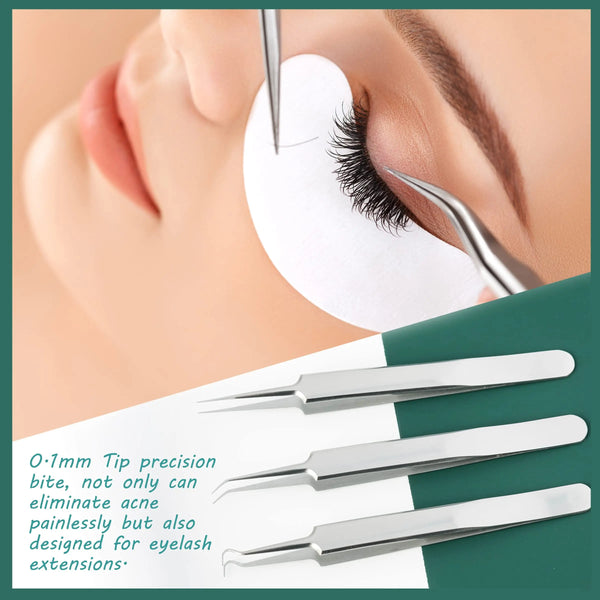 15pcs Blackhead Remover & Pore Extractor Kit, Stainless Steel