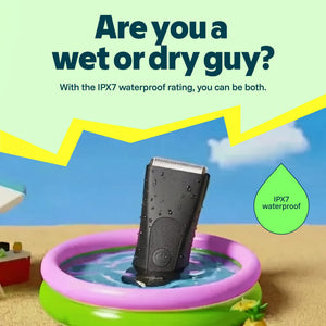 Groin & Body Hair Trimmer for Men, Waterproof Wet/Dry Ceramic Blade