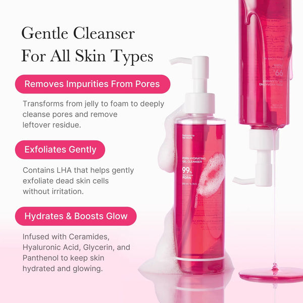 PDRN Pink Gel Cleanser for Blackheads, Pores and Skin Barrier