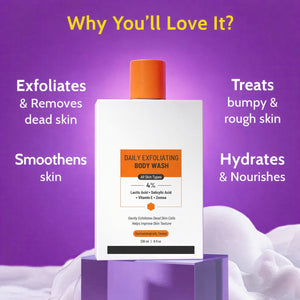 Gentle Exfoliating & Brightening Boost Body Wash Duo for Dark Spots, Strawberry Legs, Dull Skin & Rough Texture