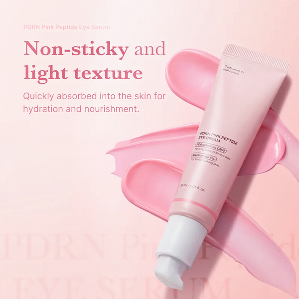 PDRN Pink Peptide Eye Serum for Dark Circles, Puffiness & Fine Lines