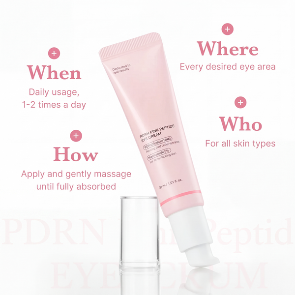 PDRN Pink Peptide Eye Serum for Dark Circles, Puffiness & Fine Lines