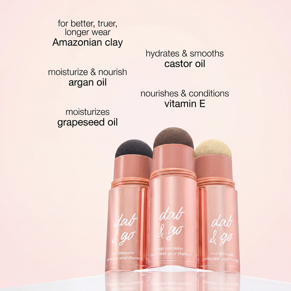 Dab & Go Hair Concealer for Gray Coverage, Root Touch-Up & Regrowth