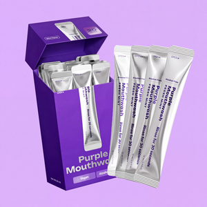 Purple Mouthwash for Teeth Whitening, Yellow Tones & Fresh Breath