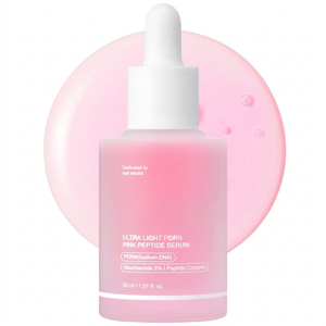 Ultra Light PDRN Pink Peptide Serum Korean Skincare for Hydration, Radiance and Elasticity