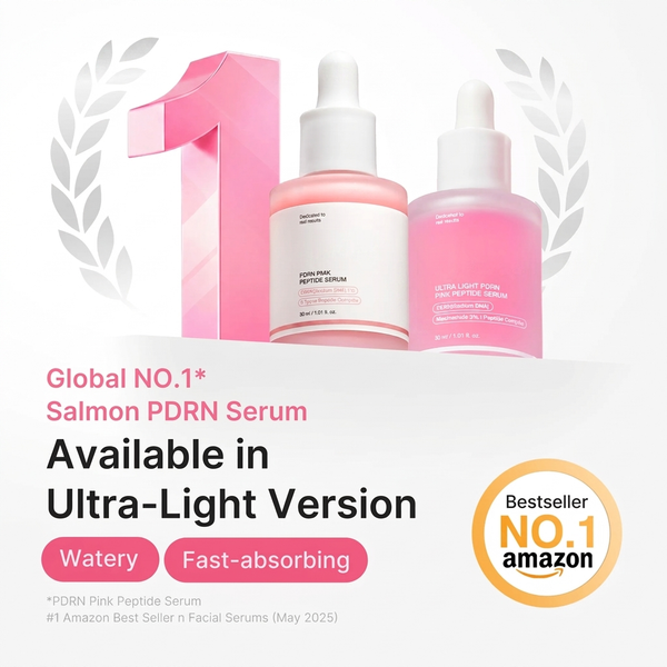 Ultra Light PDRN Pink Peptide Serum Korean Skincare for Hydration, Radiance and Elasticity