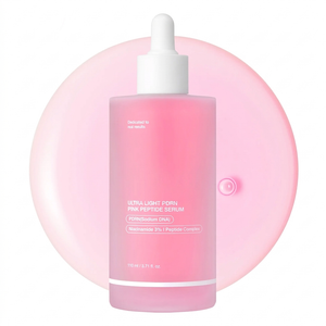 Ultra Light PDRN Pink Peptide Serum Korean Skincare for Hydration, Radiance and Elasticity