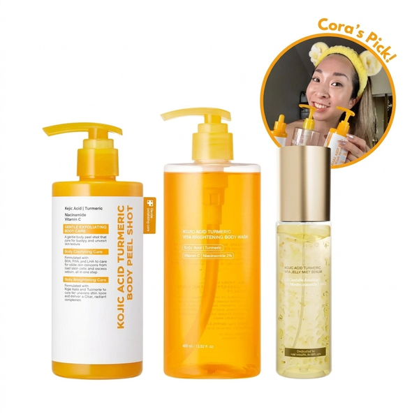 Cora's Confident Pits Kit with Kojic Acid and Turmeric for Dark Spots and Uneven Skin Tone