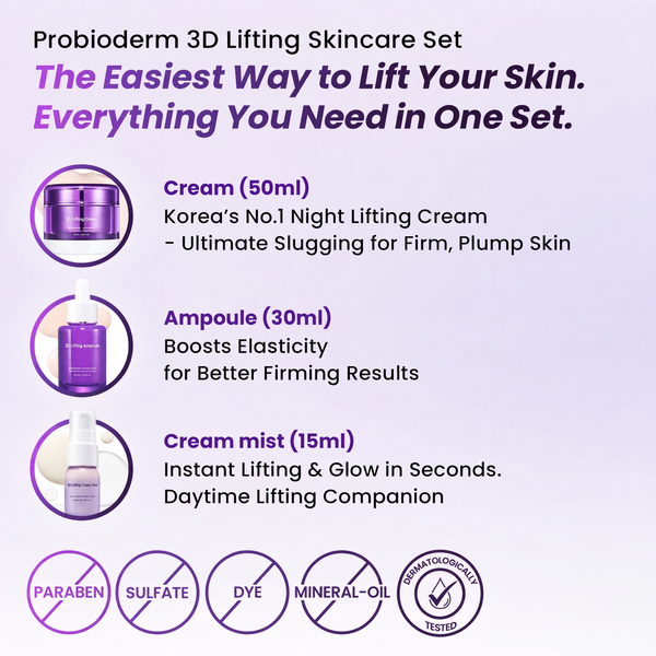 3D Lifting Skincare Set for Firmness, Elasticity and Wrinkles