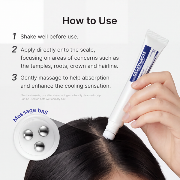 Deoxyribose Scalp Serum with Rosemary and Caffeine for Fuller Hair