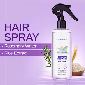 Rosemary Water and Rice Water Hair Spray for Frizz and Smoothness