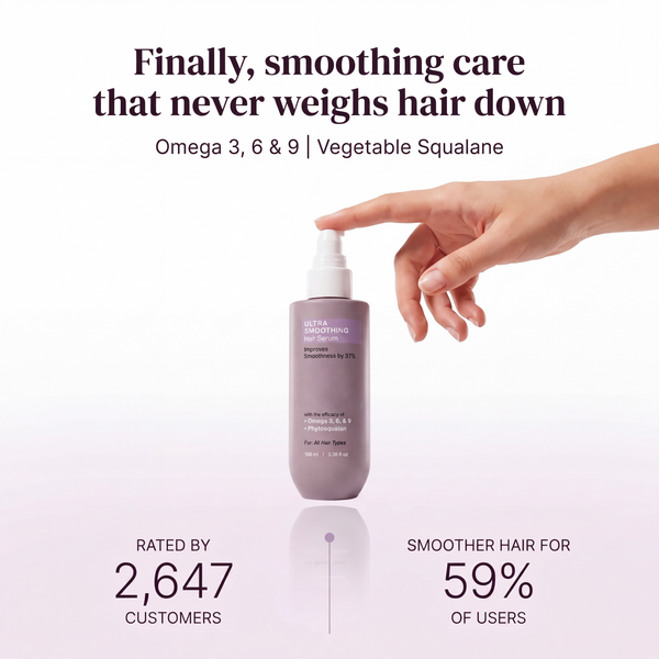 Ultra Smoothing Hair Serum with Niacinamide for Frizz and Split Ends