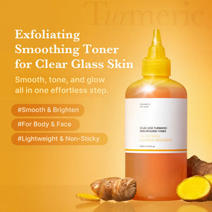 Smooth & Clear Body Care Set with Kojic Acid and Turmeric for Glow Skin