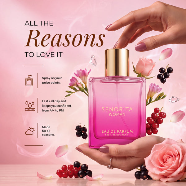 Senorita Woman Perfume, Floral Fruity Eau de Parfum for Women