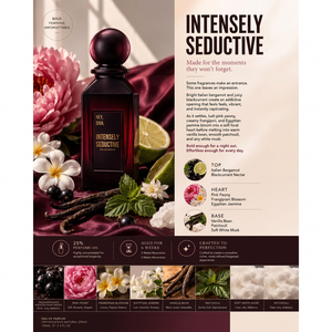 Intensely Seductive Women’s Eau De Parfum, Floral Musk Scent