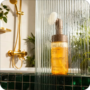 Turmeric and Kojic Foaming Face Wash for Hyperpigmentation, Dark Spots & Brightening