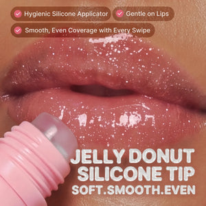 PDRN Peptide Glossy Lip Balm for Dry Lips, Fine Lines, Glass Skin Glow & Korean Skincare