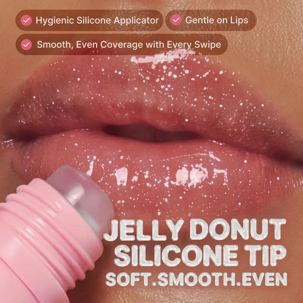 PDRN Peptide Glossy Lip Balm for Dry Lips, Fine Lines, Glass Skin Glow & Korean Skincare
