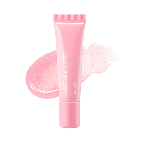 PDRN Peptide Glossy Lip Balm for Dry Lips, Fine Lines, Glass Skin Glow & Korean Skincare