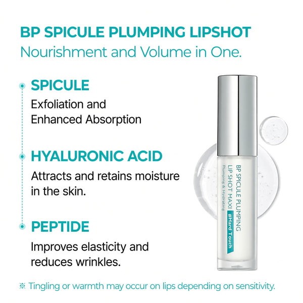 BP Spicule Plumping Lip Shot for Lip Volume, Dry Lips, Fine Lines & Korean Skincare
