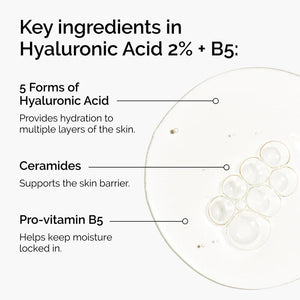 Hyaluronic Acid 2% + B5 Serum with Ceramides for Hydration