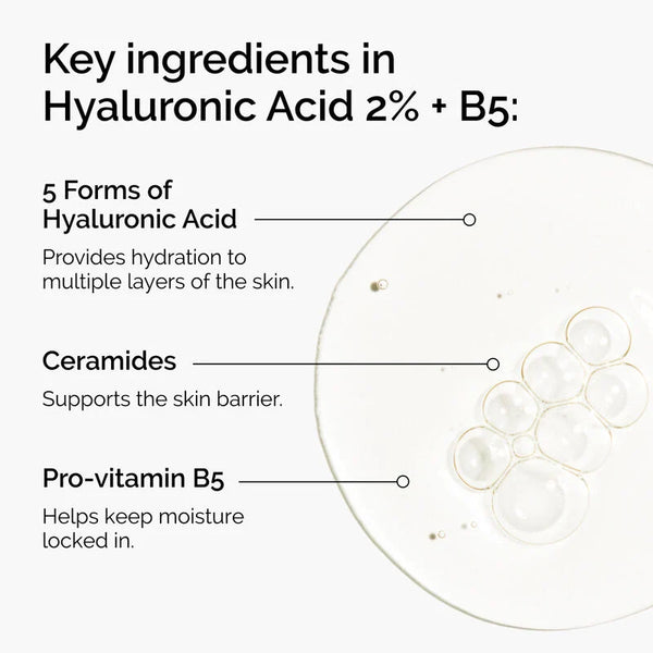 Hyaluronic Acid 2% + B5 Serum with Ceramides for Hydration
