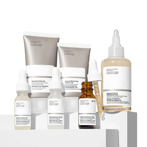 Mini Discovery Set with Cleanser, Toner, Serums and Moisturizer for Daily Routine