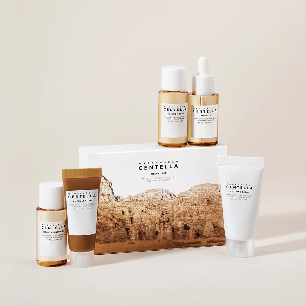 Madagascar Centella Travel Kit with Soothing Skincare Routine for All Skin Types