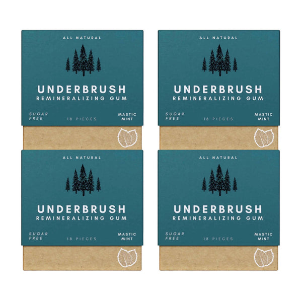 Underbrush Remineralizing Chewing Gum featuring Nano-Hydroxyapatite