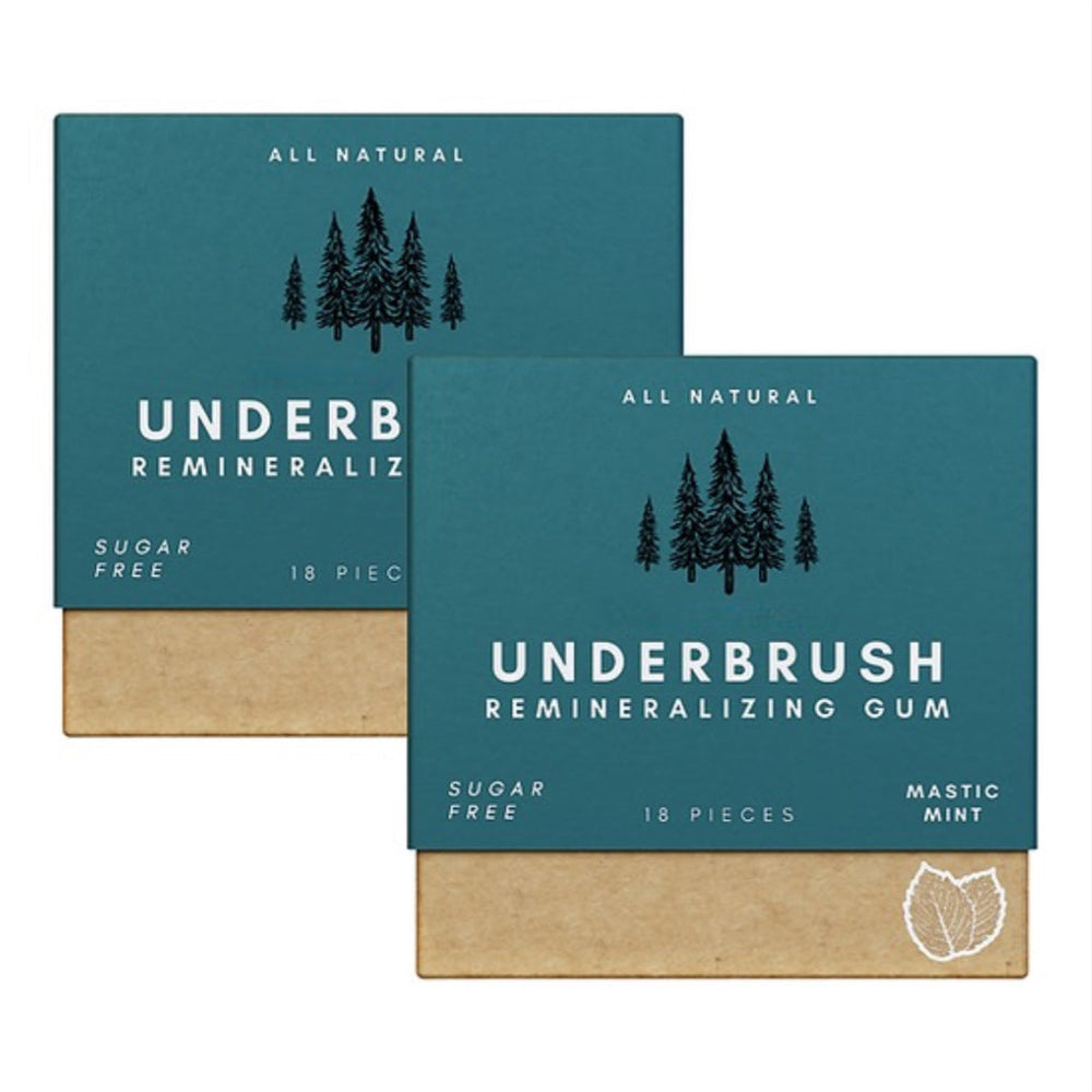 Underbrush Remineralizing Chewing Gum featuring Nano-Hydroxyapatite