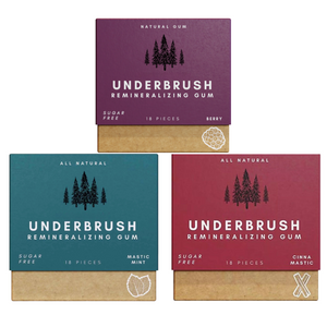 Underbrush Remineralizing Chewing Gum featuring Nano-Hydroxyapatite